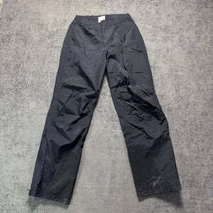Mec Snow Pants Mens M Tall Black Nylon Gorpcore Side Zip Ski Trousers